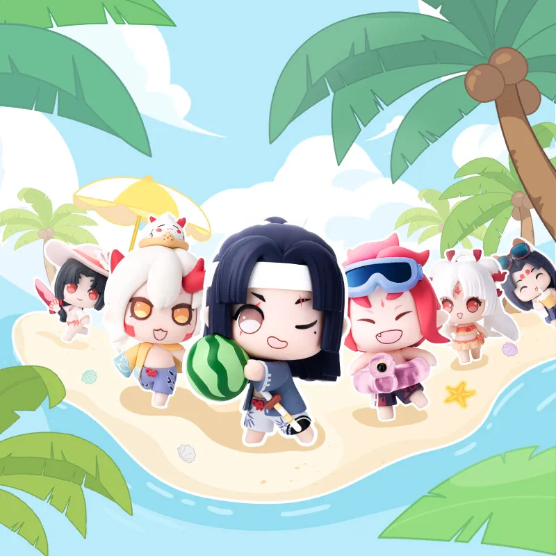 

Onmyoji Beach Lodge Egg Blind Box Toys Guess Bag Caja Ciega Blind Bag Toy Anime Figures Cute Model Birthday Gift Kawaii