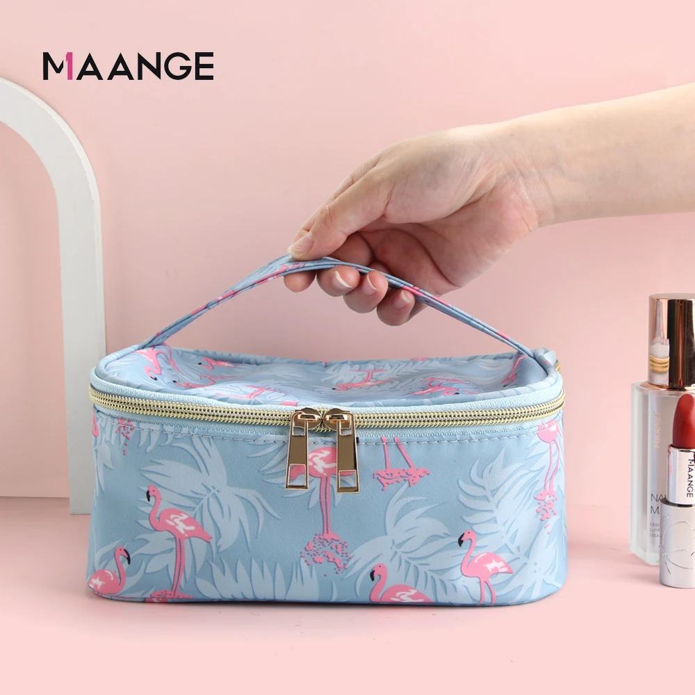Сумка-Органайзер для косметики MAANGE водостойкая с рисунком фламинго девочек |
