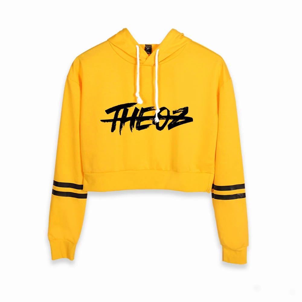

2021 New THEOZ Crop hoodie Sweatshirts Women Pullover Unisex Harajuku Tracksui