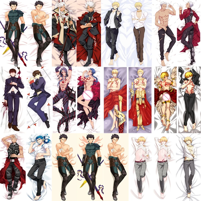 

December update Anime Fate Matou Shinji Emiya Kiritsugu Dakimakura Pillow Cover Case Gilgamesh Diarmuid Hugging Body Pillowcase