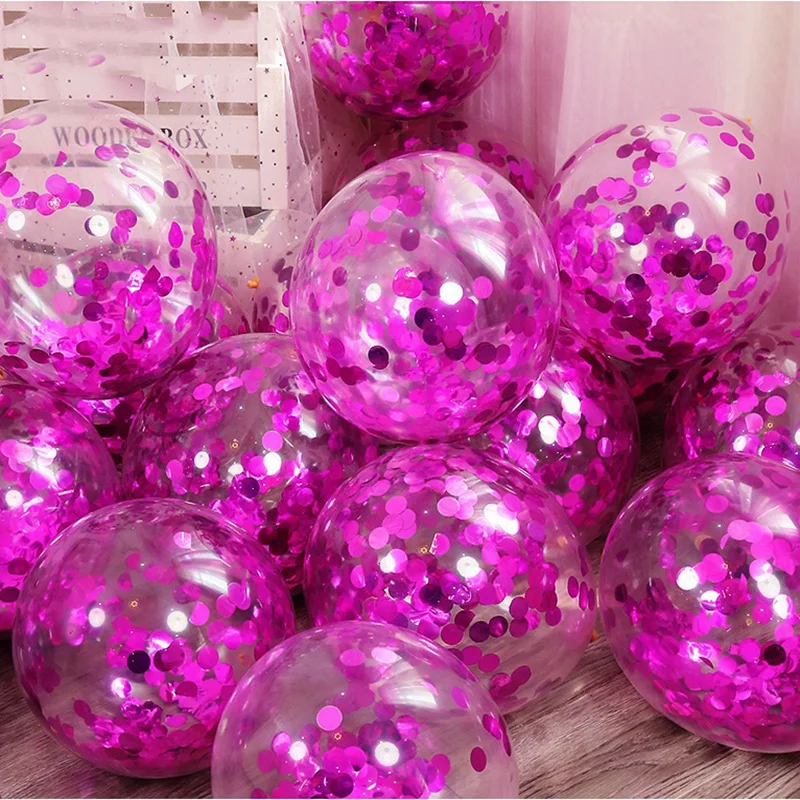 10Pcs/Lot 12 Inch Confetti Latex Balloon Silver Gold Red Helium Birthday Party Wedding Decoration Christmas Globos - купить по
