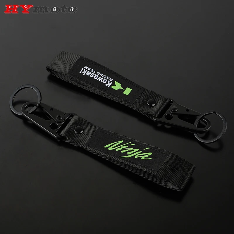 

New Motorcycle Embroidery Badge Keyring Keychain For Kawasaki Ninja 250 400 650 ABS Vulcan S 650cc ER-6F ER-6n ZX-6R ZX-10R H2