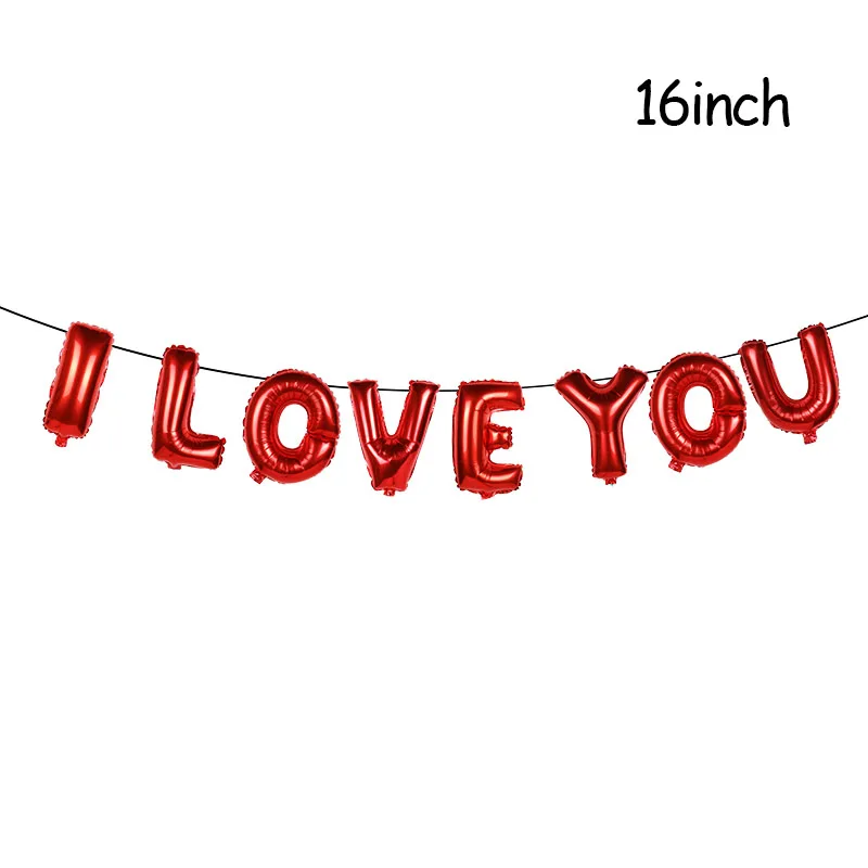 pink love letter 16 дюймов золотистые воздушные шары из фольги с надписью «Любовь» в форме сердца/воздушные шары висит розовой мишкой подарок для Обручение Свадебные украшения День Святого Валентина Декор - Цвет: pink love letter