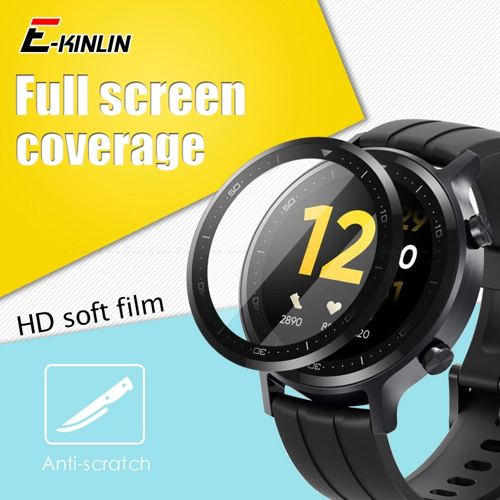 

Screen Protector For Realme Watch S 99D Full Glue Curved Smart Watches Protective Soft Film Not Tempered Glass