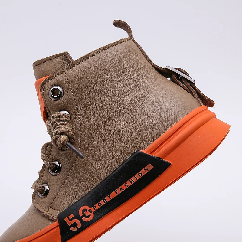 Bakkotie 2019 Kids Winter Baby Boys Genuine Leather Shoes Children High Top Sneakers Girls Casual Sport Trainers Toddler | Детская