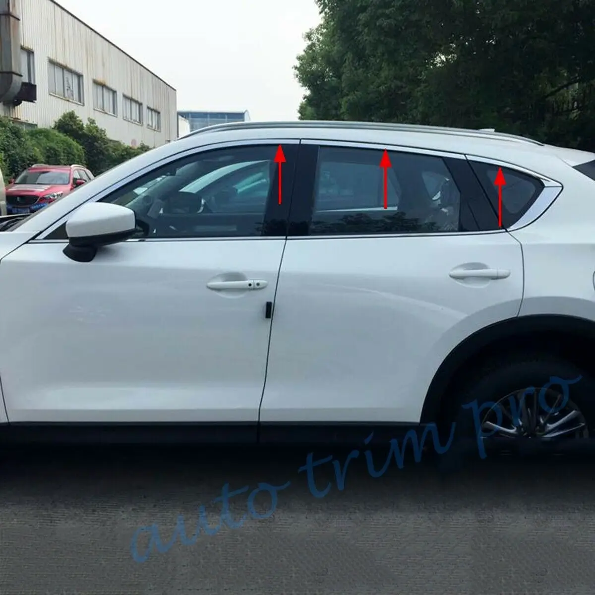 Подходит для Mazda CX-5 KF 2017 2018 2019 Аксессуары экстерьера окна столб порога Накладка