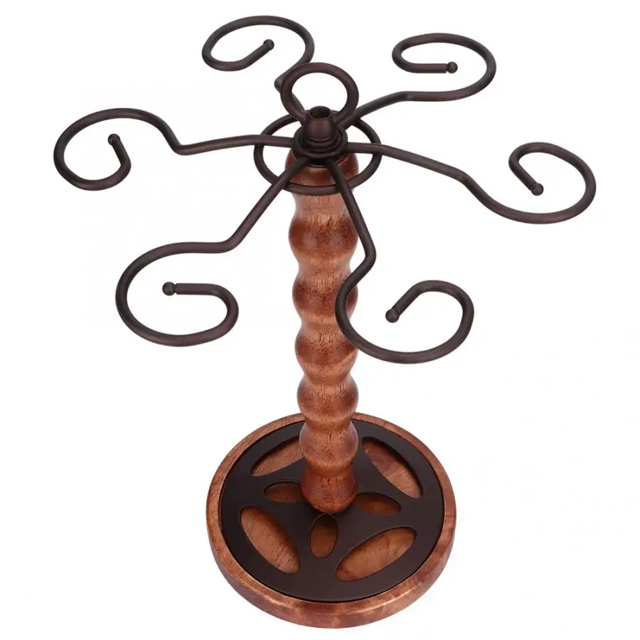 Настольный держатель для винного стекла подставка хранения рюмок с 6