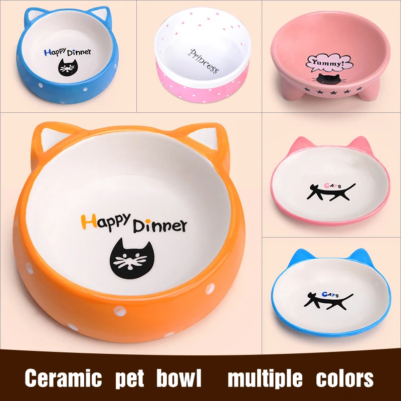 

Посуда для домашних питомцев миска для щенков, миска для щенков, миска для собак из нержавеющей стали с мультяшным рисунком кошки, миска для ...