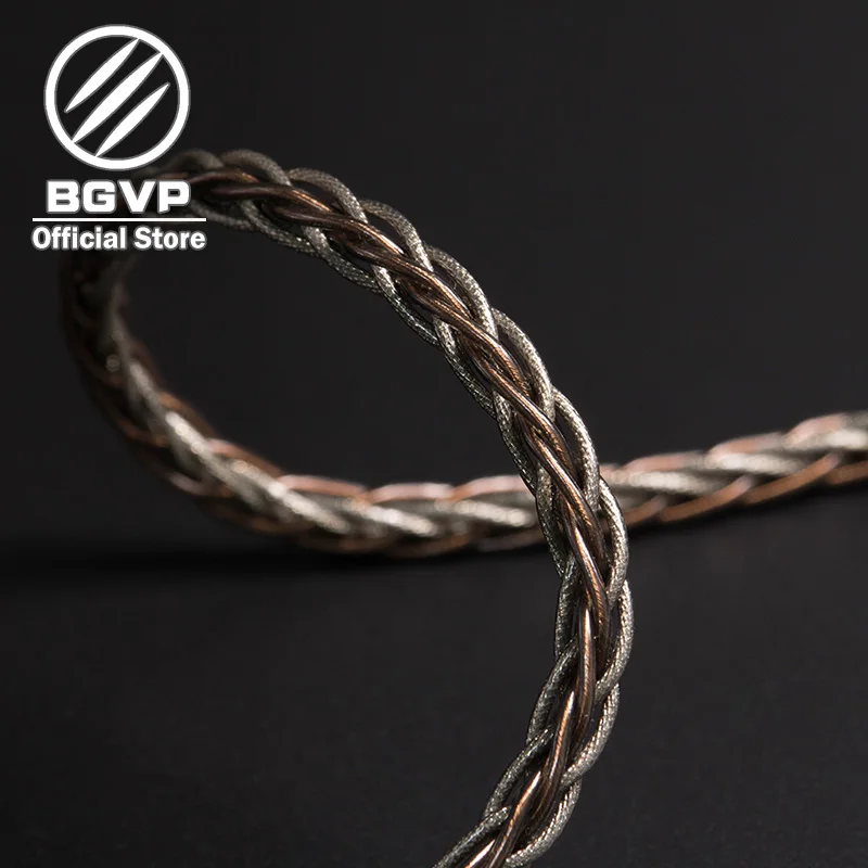 BGVP 6N OCC+ plata seda кабель hatibrido 2,5 мм 3,5 мм 4,4 мм DIY кабель MMCX межкамбийные Hifi кабель DM7