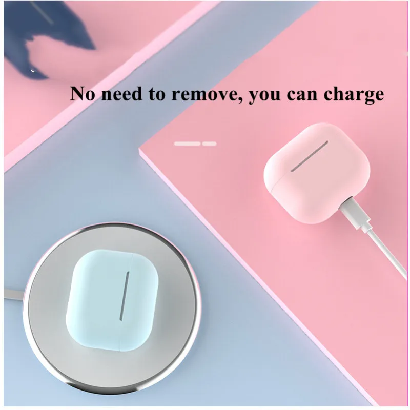 Новинка 2021 силиконовый чехол для apple Airpods 3 стикер на Bluetooth airpod Air Pods аксессуары