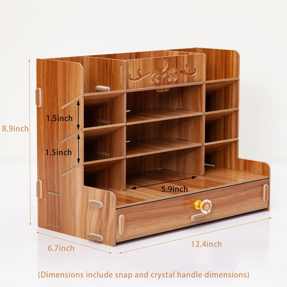 

Ayane Creative Pen pencil holder Receiving Box Desktop Learning Penholder Office desk organizer storage rack supplies wood
