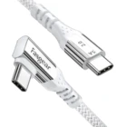 Кабель USB-C Fasgear 100 Вт, зарядный кабель для быстрой зарядки и передачи данных, 90 градусов, USB Type-C, 480 Мбитс, для Xiaomi, Samsung, Huawei, P30, P20, Macbook, iPad