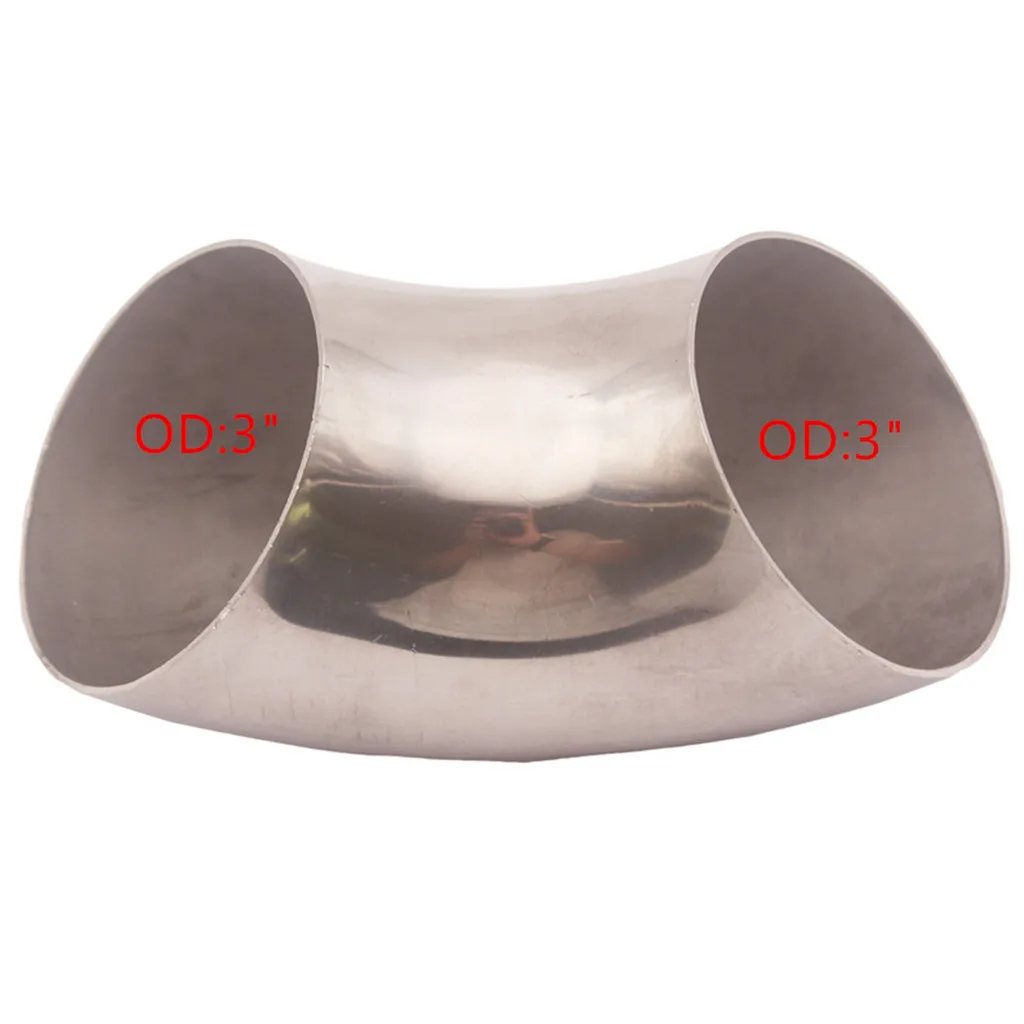 3 ''нержавеющая сталь 90 градусов колено выхлопной трубы для модификации