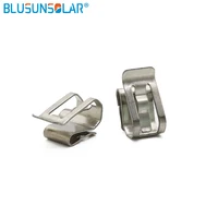 1000 pcs / lot  SUS 304 material big size 2 x 4mm PV cable clips , solar cable fastener wire clamp LJ01200