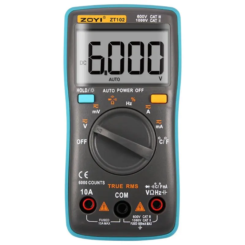 Цифровой мультиметр ZOYI ZT102 Ture RMS устройство для проверки емкости и | Инструменты