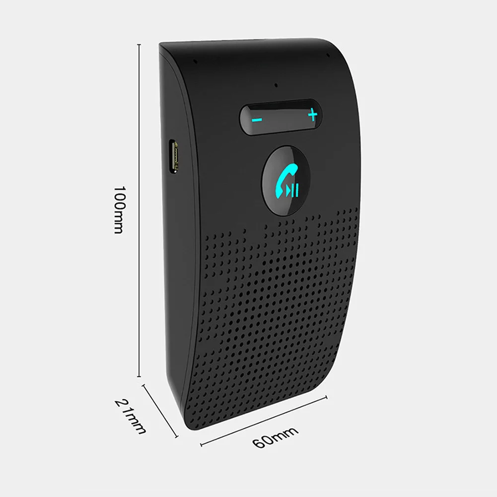 

Universal Car Bluetooth Hands-free Receiver Wireless Connection Sun Visor Mounted Hands-free Call Noise Reduction Receiver