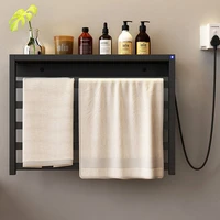 bathroom fittings electric heated towel rack no drilling stainless steel sterilizing smart towel dryertowel warmer