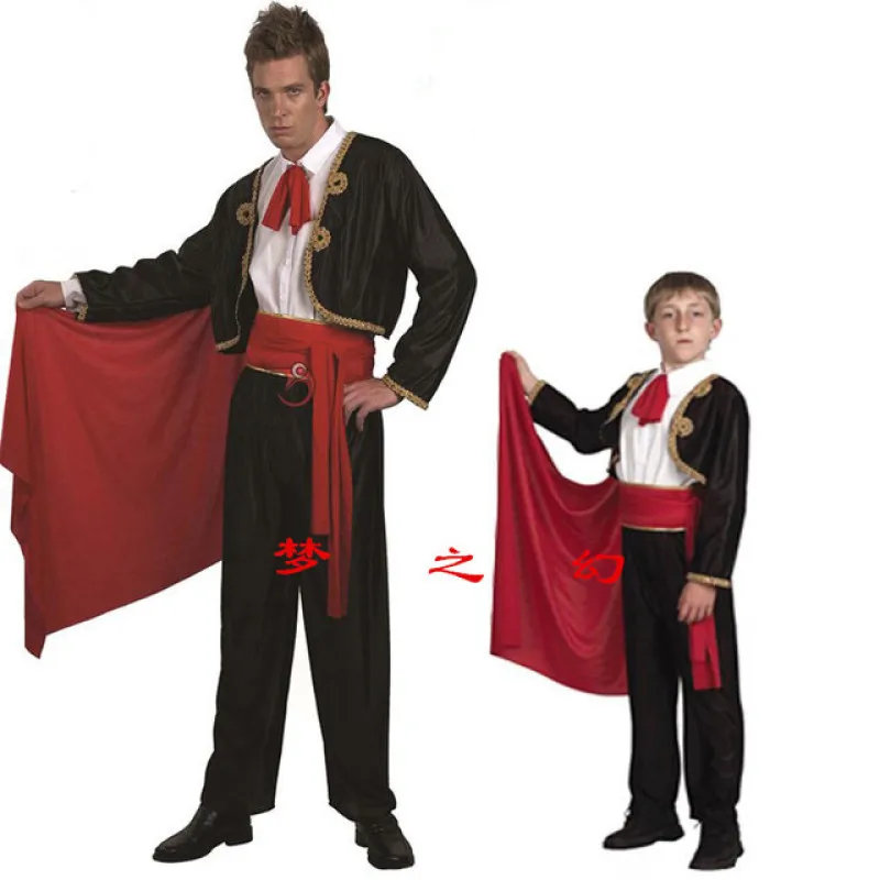 Мужской стиль костюм на Новый год и Рождество для взрослых Matador Stage испанская