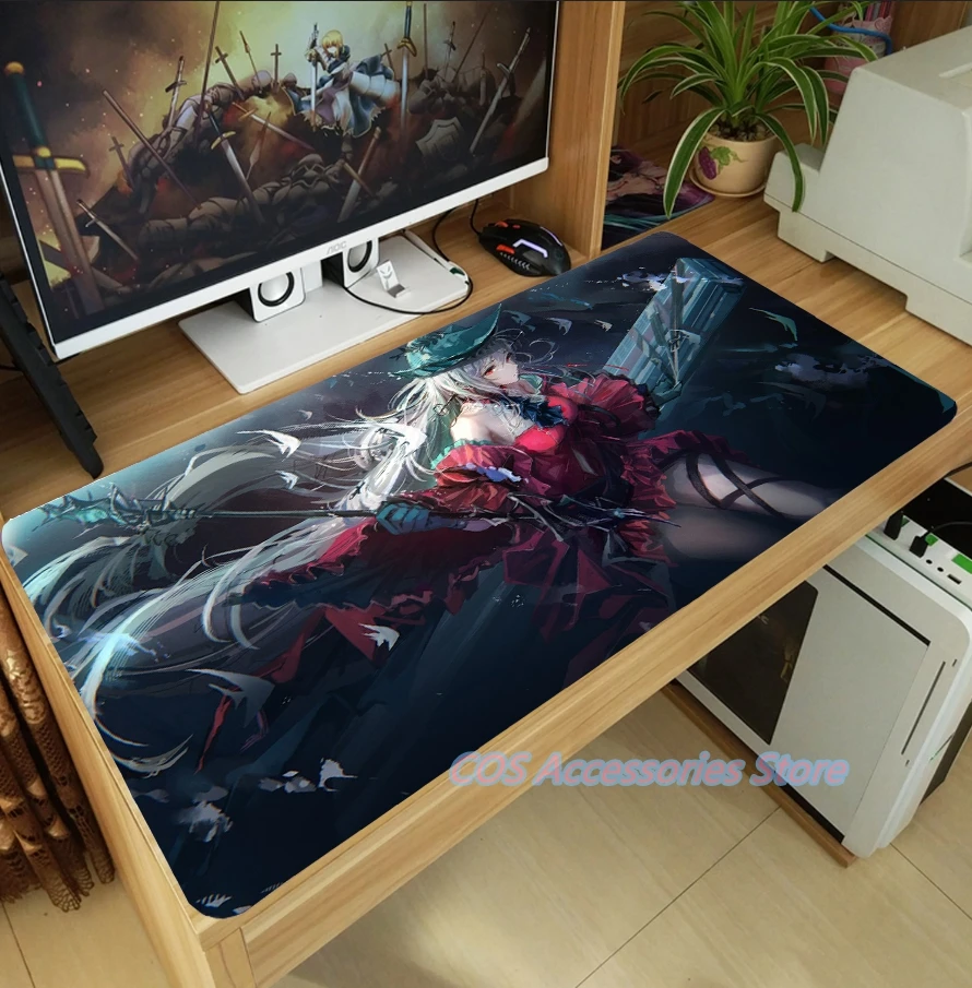 anime arknights skadi the corrupting heart mouse pad mice mat large thicken pc laptop keyboard table pad gaming play mat otaku free global shipping