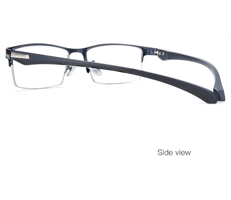 Men Myopia Glasses Frames Half&Full Male Eyeglasses Frame Fashion Metal Eyewear TR90 legs Prescription Optical Grade Glasses