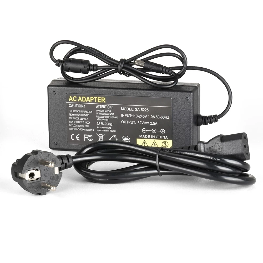 MISECU 52V 2.5A DVR NVR Power Adapter AC 100-240V PoE Surveillance Recorder Supply Wall Charger EU/US/AU/UK Plug | Безопасность и