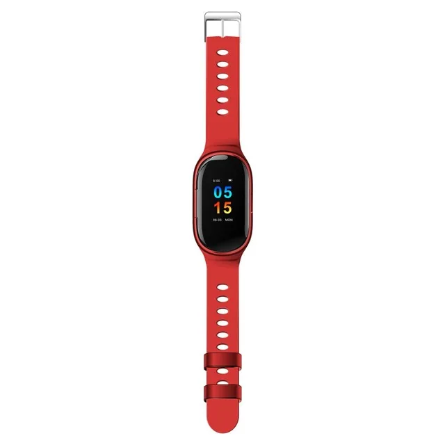 red Умные часы M1 с bluetooth-наушником, трекер здоровья, шагомер, фитнес-браслет, умный браслет с беспроводными наушниками, 2в1 - Цвет: red