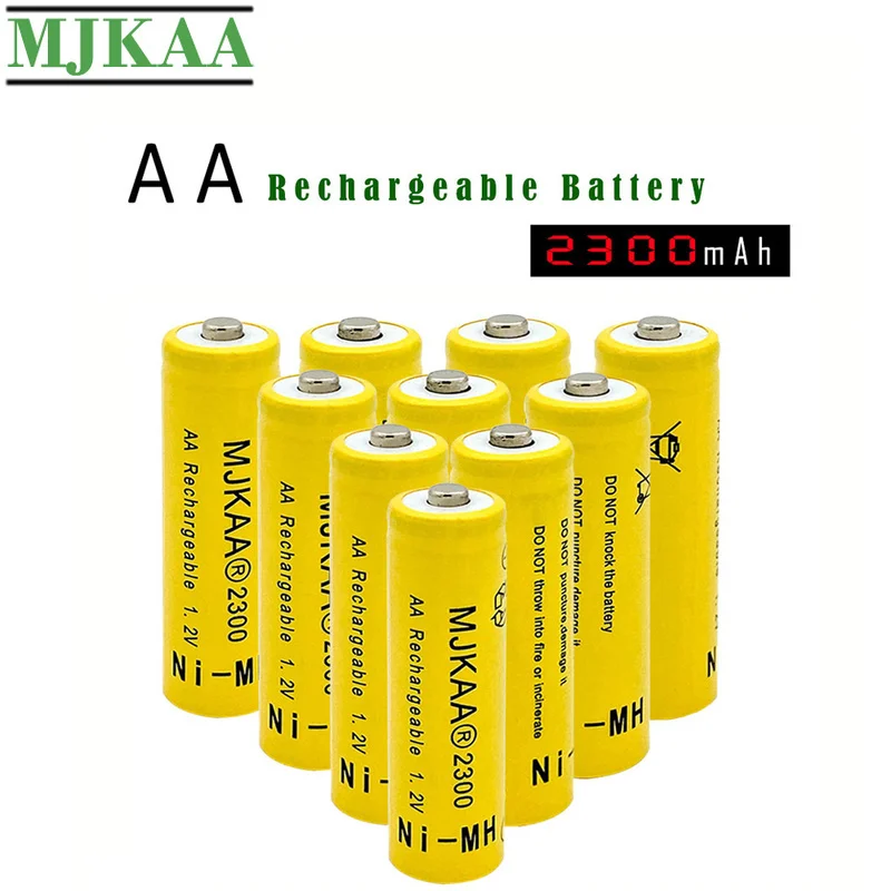 MJKAA 10 шт 2300mAh 1 2 V Ni MH аккумуляторная батарея высокого качества 2A перезаряженные