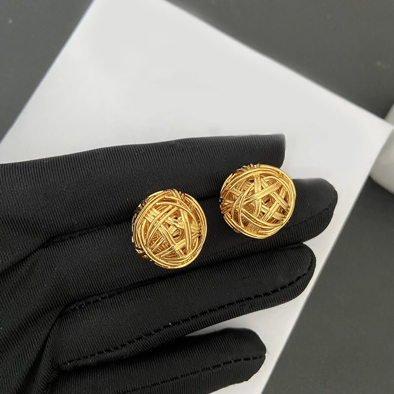 

Ball of yarn Earrings luxury Stud earrings charm Women earrings jewelry earrings 2021 trend couples Unusual earrings gift