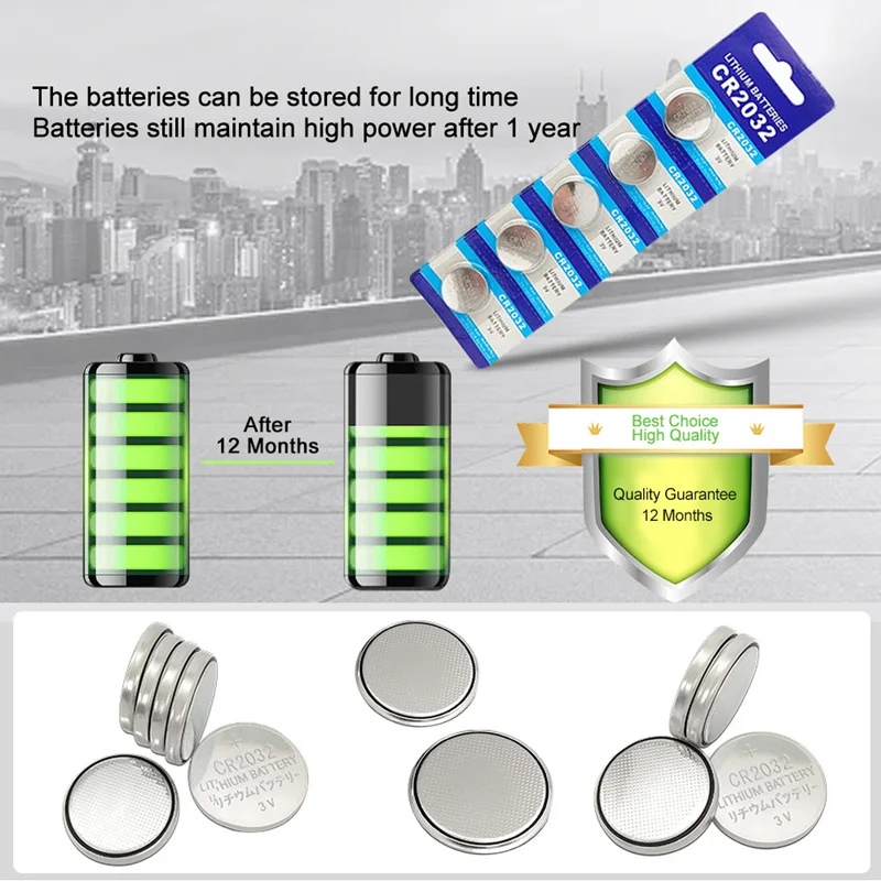 PHOMAX cr2032 15 шт./нержавеющая сталь часы батареи Калькулятор батарея cr 2032 в машине