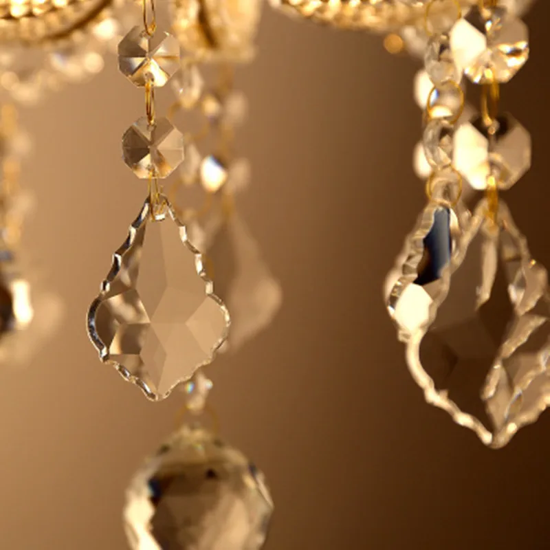 Светодиодная хрустальная люстра домашнее освещение современный канделябр для