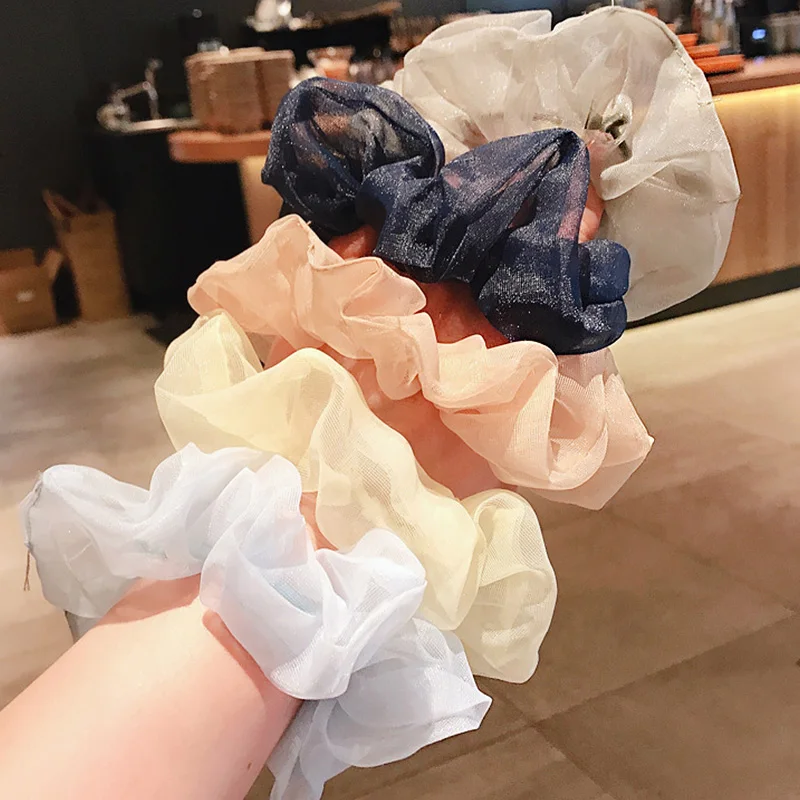 Женская шифоновая повязка на голову элегантная НЕОБРАБОТАННАЯ эластичная для