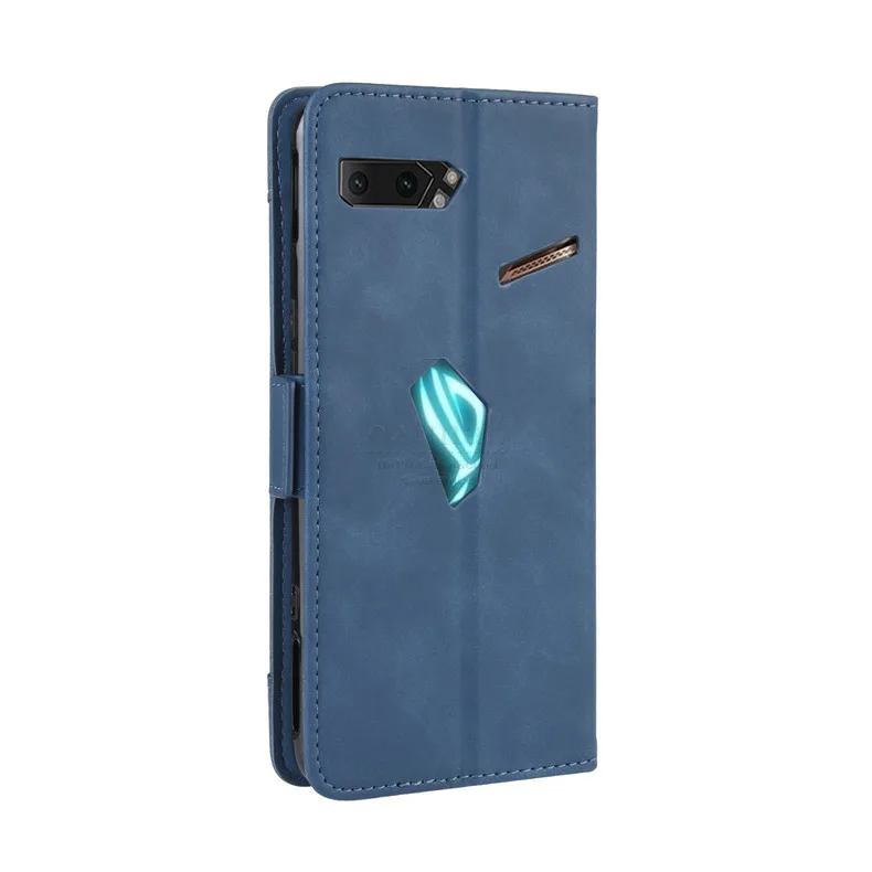 Чехлы-бумажники для ASUS ROG Phone 2 ZS660KL, чехол с магнитной книгой, откидная крышка для ROG II ZS660KL, кожаное отделение для фото и карточек, сумки для телефонов