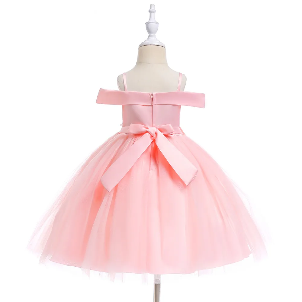 Free Shipping Knee Length 4-12 Years Child Party Dress 2021 Arrival Peach Girl Dresses Pageant Lace Applique Kids Evening Gowns |