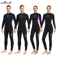 3mm neoprene swimsuit men women one piece wetsuit long sleeve full body warm diving swimming surf scuba wet suits