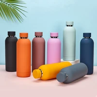 stainless steel portable sports thermos cup vacuum insulated hot cold water bottle matte double walled leak proof sports flask