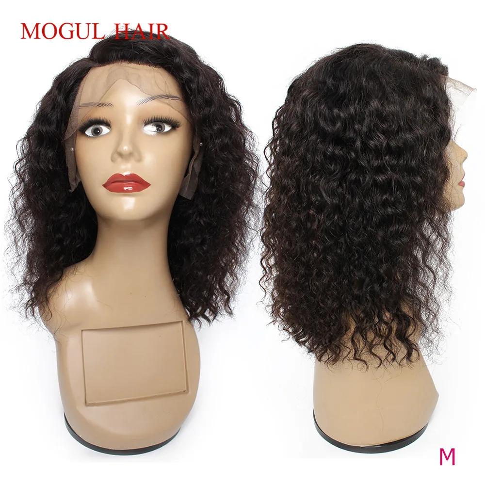 Mogul 13x4 парики из человеческих волос на сетке спереди волнистые волосы в стиле Боб