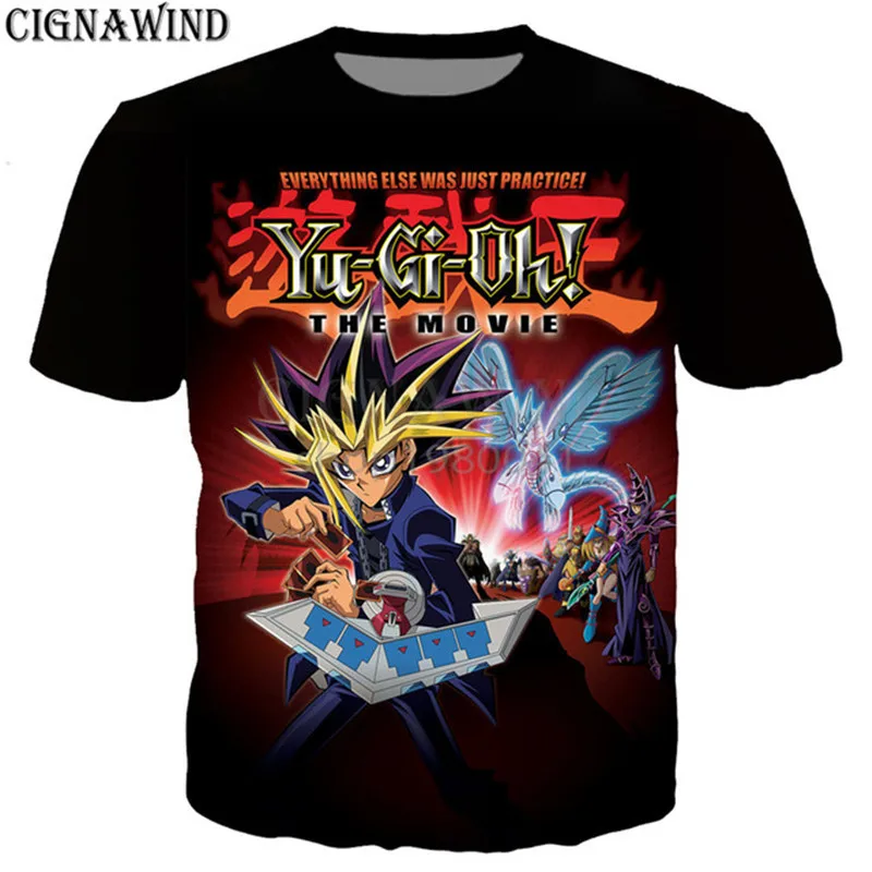 Модный крутой аниме Yu Gi Oh! Футболка Мужская/женская с 3D принтом Повседневная