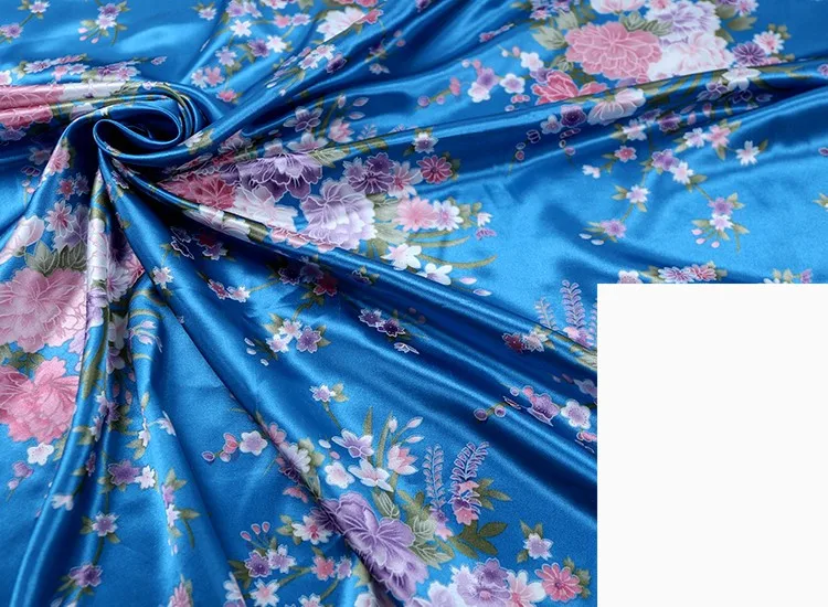 Искусственный шелк печатная атласная ткань новая шелковая для рукоделия