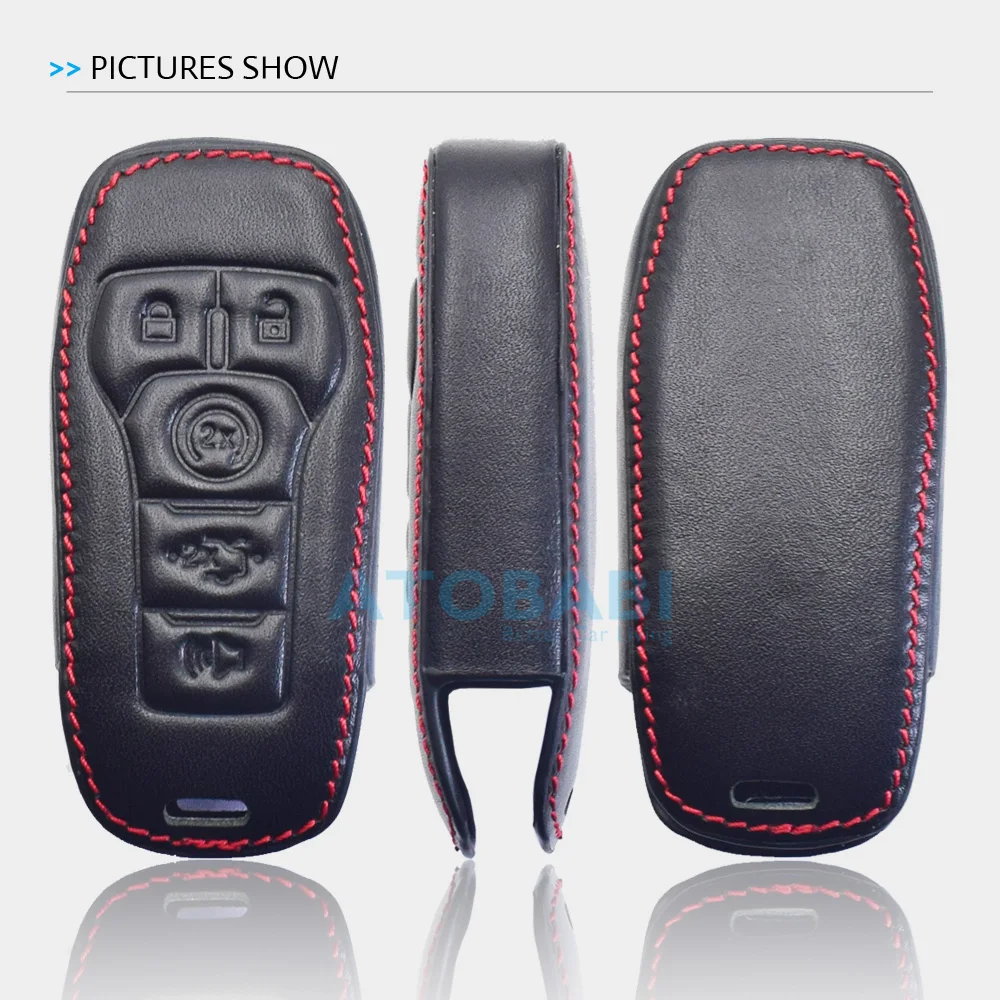 Кожаный чехол для автомобильных ключей Ford EDGE EXPLORER Fusion Mustang F 150 450 550 Lincoln MKZ МКС 5