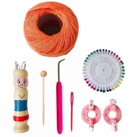 wooden yarn wool knitter knitting diy doll craft loom rope braided maker sewing tools accessory hand painting rope braided maker