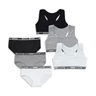 Комплект из бюстгальтера и трусиков для девочек 12 лет, нижнее белье, бюстгальтер для тренировок, бюстгальтер для подростков, детское нижнее белье, детский спортивный бюстгальтер