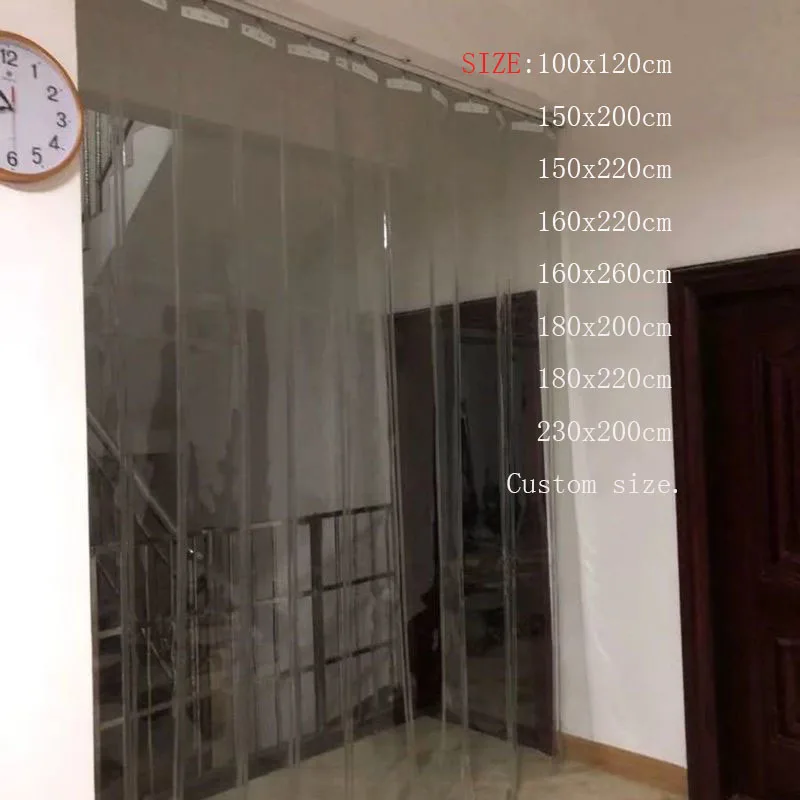 Новая прозрачная пвх пластиковая занавеска ветрозащитная раздвижная для