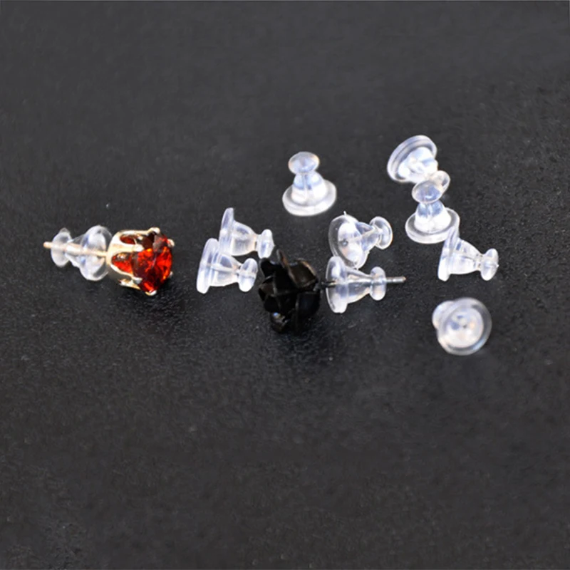 100 шт./лот силиконовые ушные пробки резиновые экологически чистые пластиковые