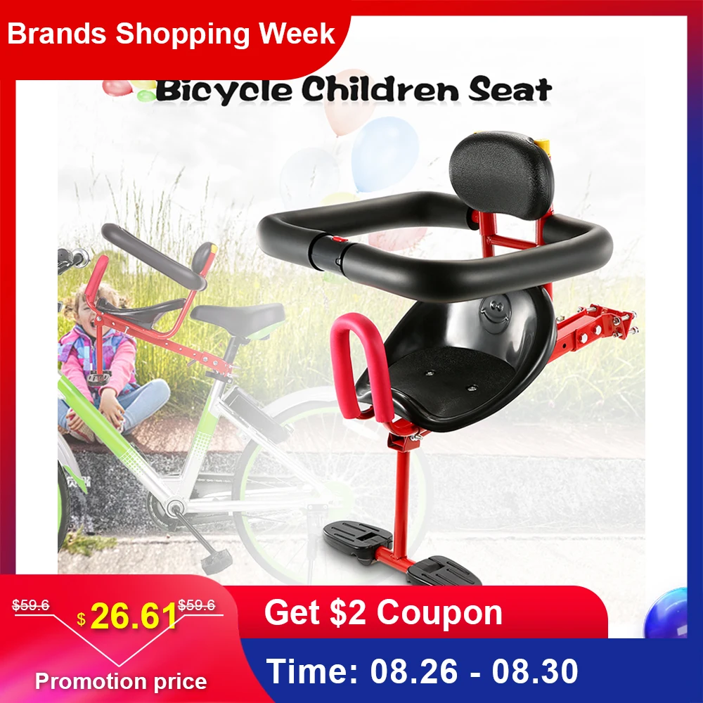 Lixada детский велосипед сиденье детское седло Переднее Крепление безопасное