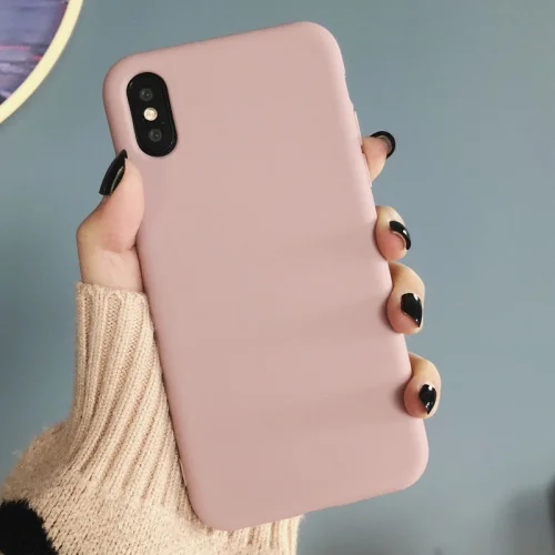Rose gold Модные туфли леденцового цвета, красный, синий, цвет красного вина, чехол для iphone 11 Pro XS MaX XR X Мягкий ТПУ зеленого цвета для iphone 6 7 8 плюс задняя крышка Капа - Цвет: Rose gold