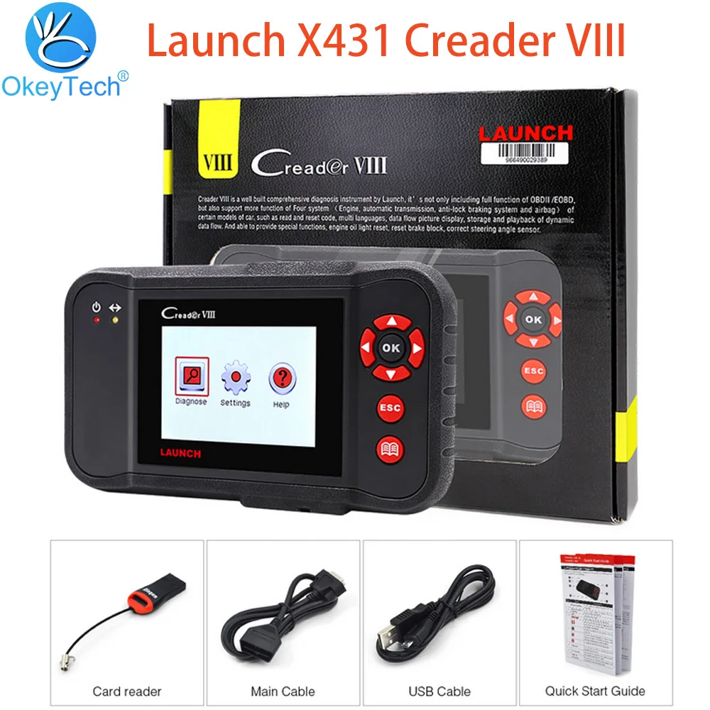 Сканер диагностический LAUNCH X431 Creader VIII OBD2 оригинальный | Автомобили и мотоциклы