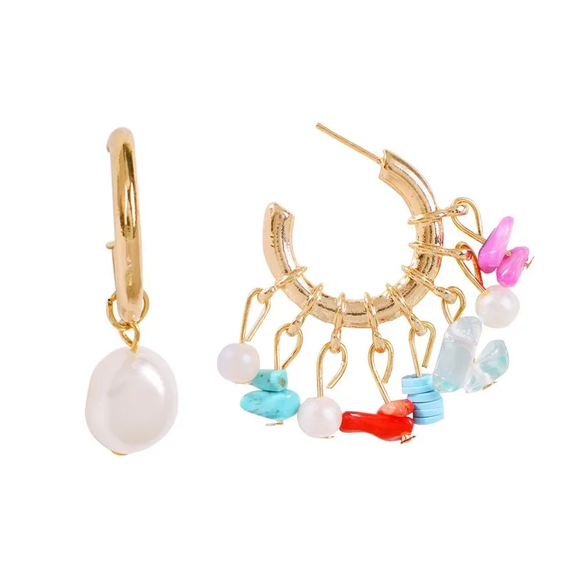 Элегантные Кристальные Сережки для женщин серьги с золотым жемчугом роскошные