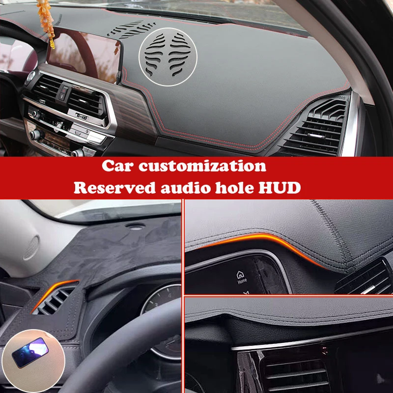 For Toyota Corolla axio altis fielder 2013 2014-2018 Leather Dashmat Dashboard Cover Sunshade Carpet Dash Mat Accessories Suede |