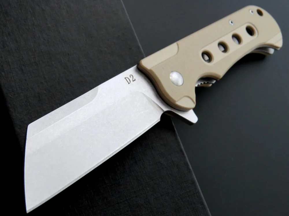 Karambit 60HRC складной нож D2 лезвие из титана G10 Ручка С флиппером тактические ножи