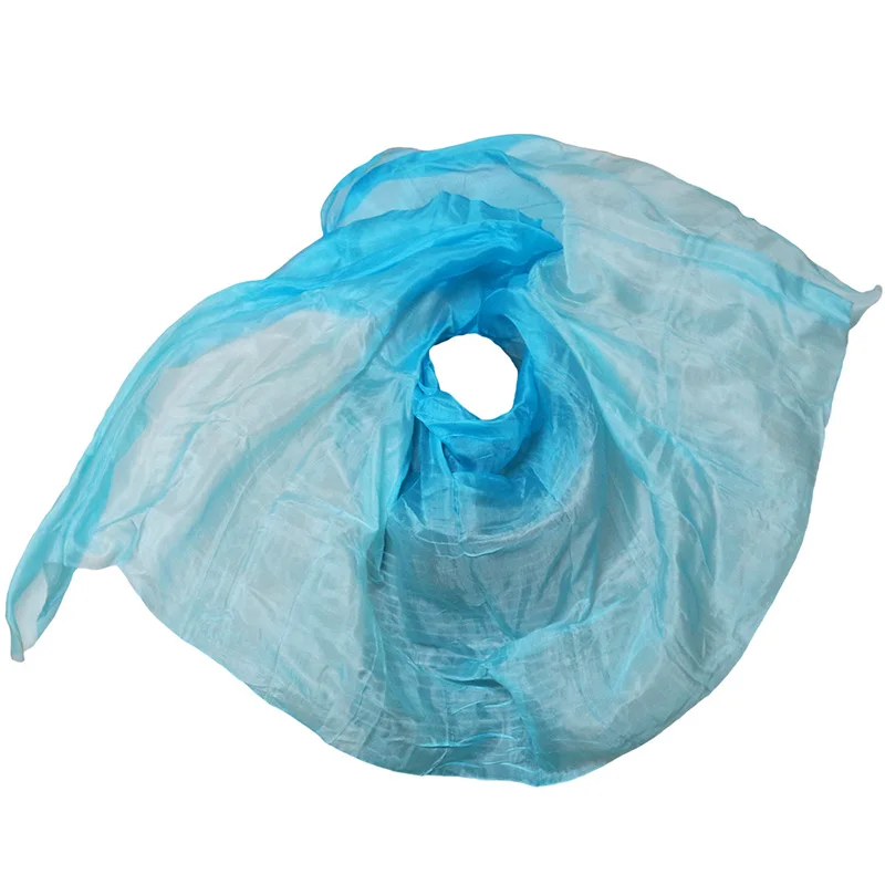 100% настоящая китайская шелковая вуаль платок женский шарф костюм аксессуар